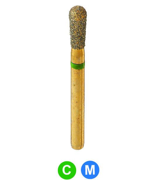 GC12 G830L/021  Dentalree GOLD PLATED premium multi-use Diamond Burs